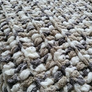 Handmade Crochet Baby Blanket, Color- Moonshadow. Made-Upon-Order. Size- 42"x42"